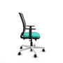PIQUERAS Y CRESPO Silla de oficina Haches con mecanismo Sincro/Traslack Turquesa y Gris