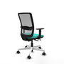 PIQUERAS Y CRESPO Silla de oficina Haches con mecanismo Sincro/Traslack Turquesa y Gris