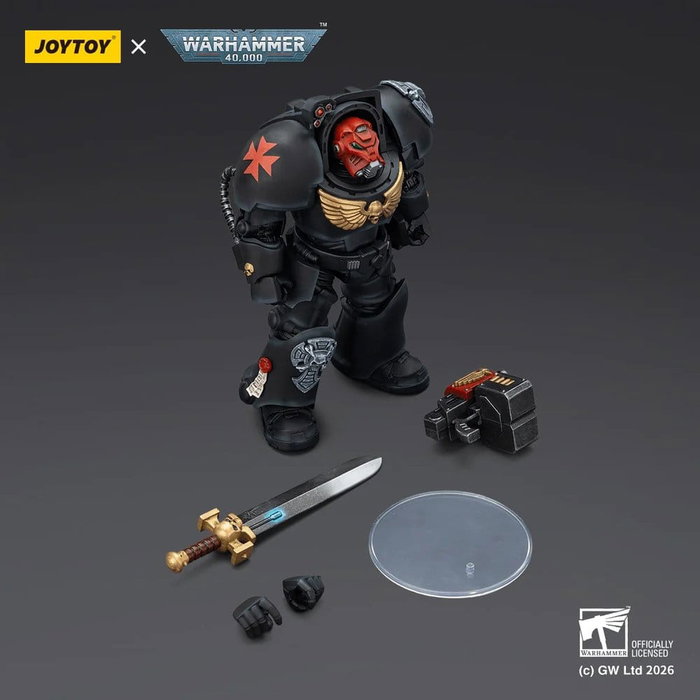 Joy Toy (CN) Warhammer 40,000 Figura Black Templars Terminator 1 con Power Sword y Storm Bolter 14 cm Joy Toy (CN) Warhammer 40,000 Figura Black Templars Terminator 1 con Power Sword y Storm Bolter 14 cm