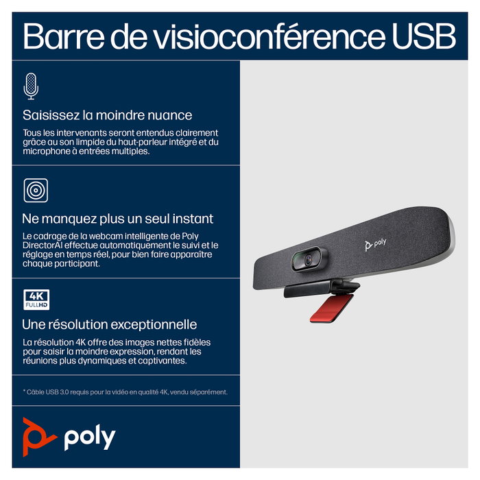 HP STUDIO R30 USB VIDEO BAR