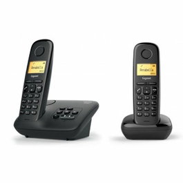 Gigaset A 170 Duo Negro con Contestador Automático y Pantalla Retroiluminada