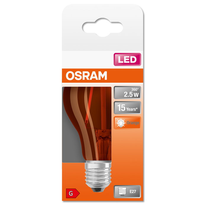 OSRAM Bombilla LED STAR naranja E27