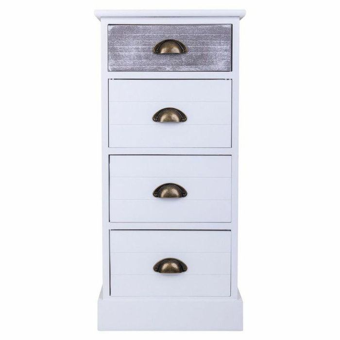 Cajonera Alexandra House Living Blanco Madera de Paulonia Madera MDF 25 x 76 x 35 cm