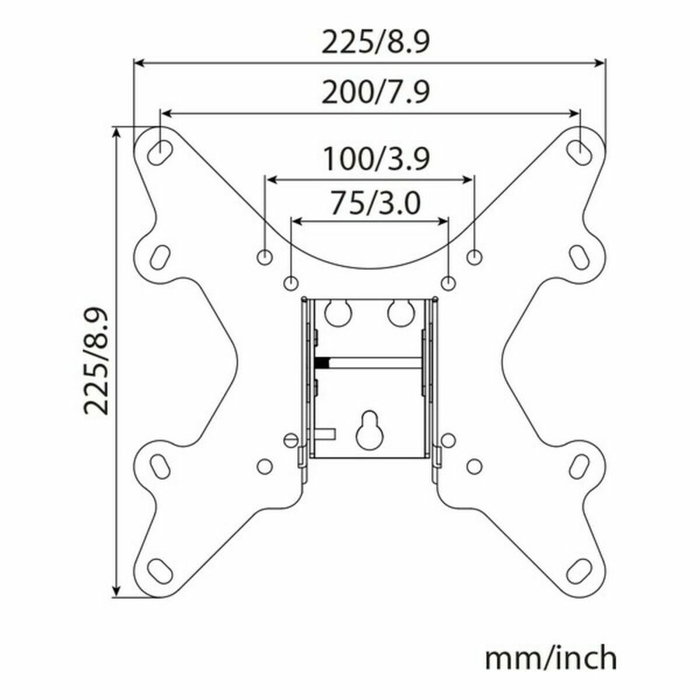 Haeger Soporte de pared para TV WB-T37.019A de 23'' a 37'' Negro
