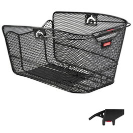 KLICKfix Citymax Cesta Trasera de Malla Fina con Clip, Aluminio, 24L, 10kg