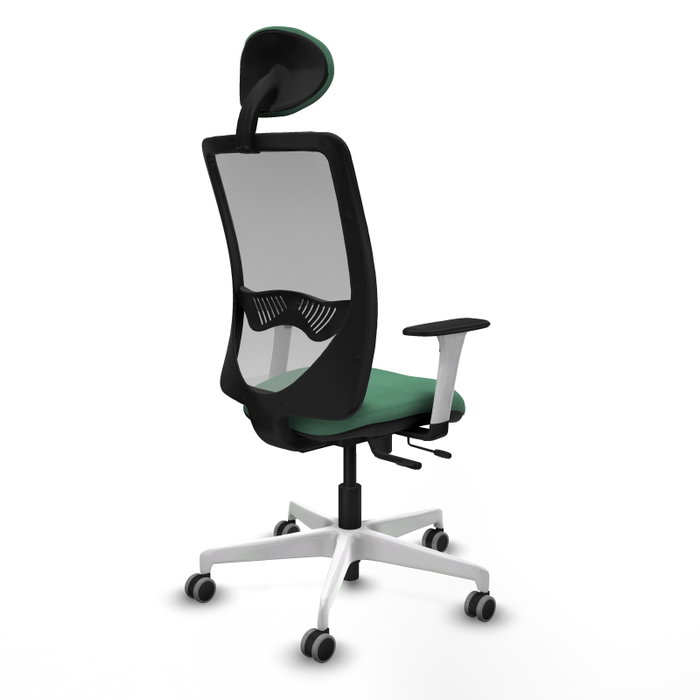 PIQUERAS Y CRESPO Silla de oficina Zulema Verde esmeralda y Gris PIQUERAS Y CRESPO Silla de oficina Zulema Verde esmeralda y Gris