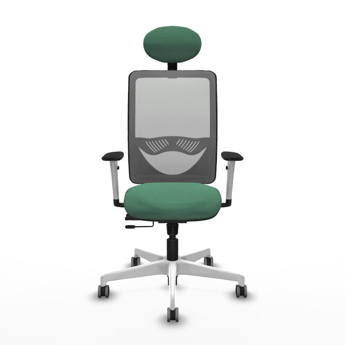 PIQUERAS Y CRESPO Silla de oficina Zulema Verde esmeralda y Gris PIQUERAS Y CRESPO Silla de oficina Zulema Verde esmeralda y Gris