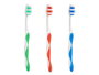 BERILO Set de 3 cepillos de dientes con 3 fundas