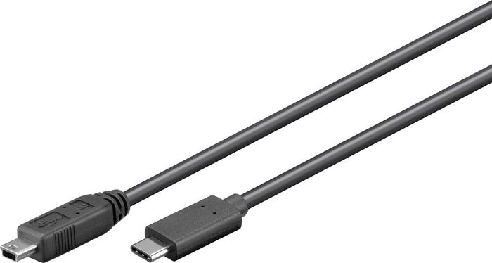 MicroConnect Cable USB 2.0 de USB-C a Mini USB Tipo B para Carga y Datos, 0.5m - Hasta 0.48 Gbit/s, 2.5W MicroConnect Cable USB 2.0 de USB-C a Mini USB Tipo B para Carga y Datos, 0.5m - Hasta 0.48 Gbit/s, 2.5W