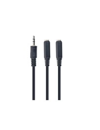 GEMBIRD Cable Divisor de Audio 3.5 mm Macho a 2 Hembras, Adaptador de Auriculares para Compartir Música