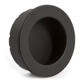 HERRAJES ALK Tirador de Embutir Kona Ø35 D40 Negro Mate