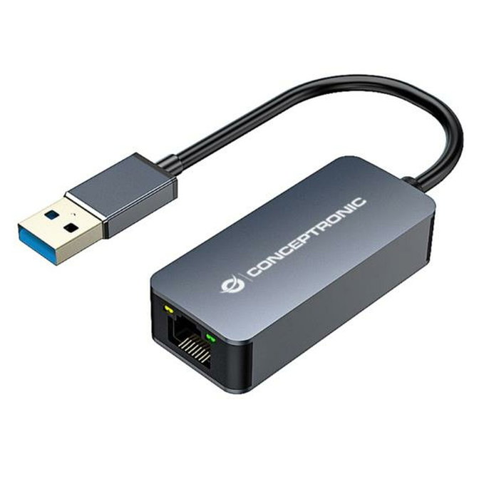 Conceptronic Adaptador USB 3.0 a RJ45 2,5G ABBY12G Gris Conceptronic Adaptador USB 3.0 a RJ45 2,5G ABBY12G Gris