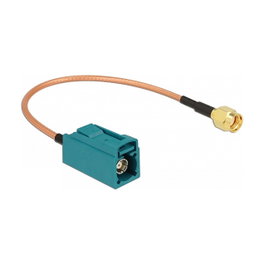 DeLOCK Cable de antena coaxial FAKRA Z Buchse a RP-SMA Stecker RG-316 20 cm