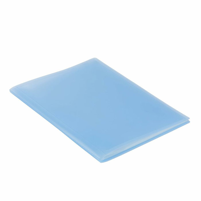 Grafoplás Carpeta con 20 Fundas Poliplás Soldadas Folio Azul Soft