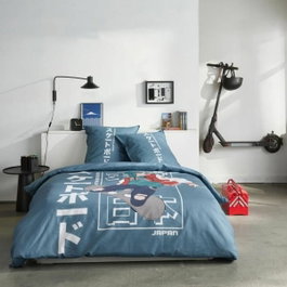 Today Juego de cama JAVA Azul Estampado Japonés 2 personas
