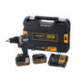Dewalt Taladro Percutor Brushless XR 18V 90Nm con 2 Baterías Li-Ion 4Ah y Maletín TSTAK, Kit Completo