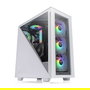 Thermaltake Divider 300 TG Snow ARGB, Caja PC Midi Tower Blanca, Cristal Templado, 4 Ventiladores ARGB, USB-C, Compatible ATX/micro-ATX/Mini-ITX, 8.47 kg
