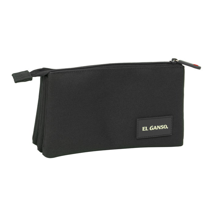Safta Portatodo Triple El Ganso Basics Black 22x12x3 cm Safta Portatodo Triple El Ganso Basics Black 22x12x3 cm