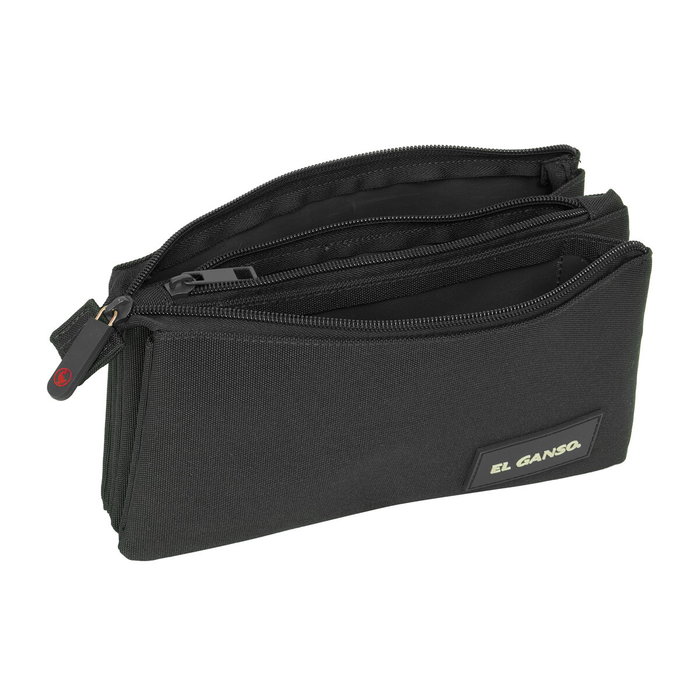 Safta Portatodo Triple El Ganso Basics Black 22x12x3 cm Safta Portatodo Triple El Ganso Basics Black 22x12x3 cm