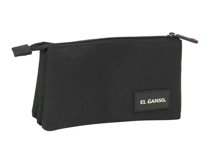 Safta Portatodo Triple El Ganso Basics Black 22x12x3 cm Safta Portatodo Triple El Ganso Basics Black 22x12x3 cm