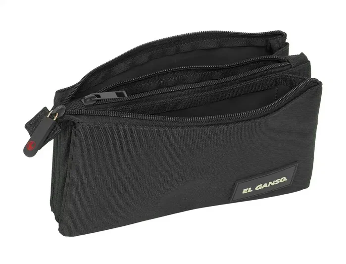 Safta Portatodo Triple El Ganso Basics Black 22x12x3 cm Safta Portatodo Triple El Ganso Basics Black 22x12x3 cm
