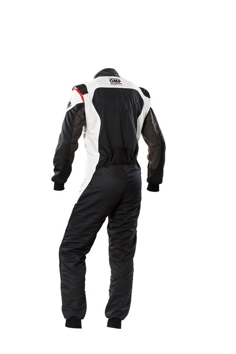 Omp Traje De Carreras First Evo FIA 8856-2018 Negro-Blanco Talla 52 OMPIA0-1854-B01-076-52