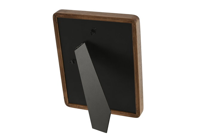 DKD Home Decor Marco de Foto 13X18 Acacia y Cristal Marron Blanco 2.8 x 25 x 20 cm (4 Unidades)