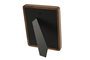 DKD Home Decor Marco de Foto 13X18 Acacia y Cristal Marron Blanco 2.8 x 25 x 20 cm (4 Unidades)