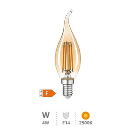 GSC Evolution Bombilla LED vela soplo de viento Vintage 4W E14 2500K