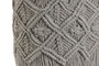 DKD Home Decor Set de 2 Maceteros de Cemento con Macramé Gris Claro