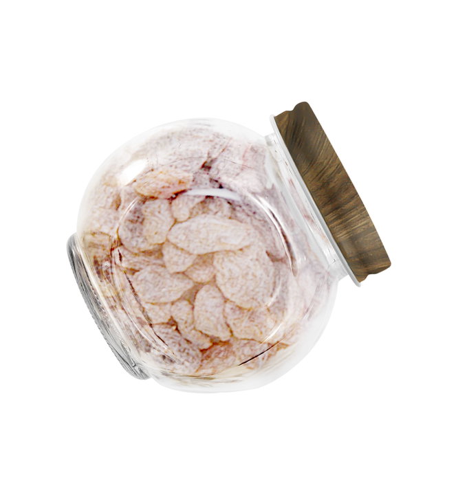 La Mediterranea Tarrito Vidrio 2 Posiciones Wood 280 cc (9.2x7.1x9.3cm) (48 Unidades)