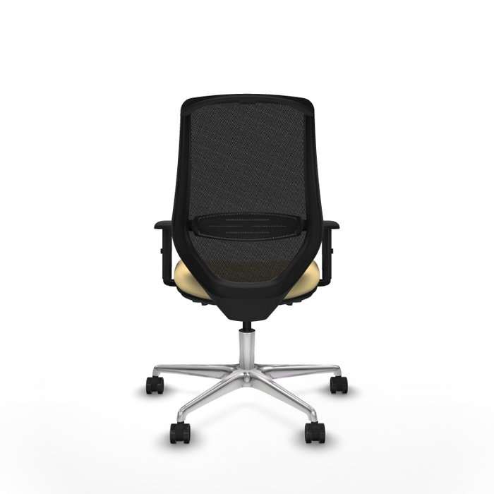 PIQUERAS Y CRESPO Silla de oficina Mardos con mecanismo Sincro/Traslack Crema y Negro