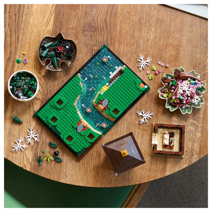 LEGO 10315 ICONS Garten der Stille - Juego de construcción para adultos