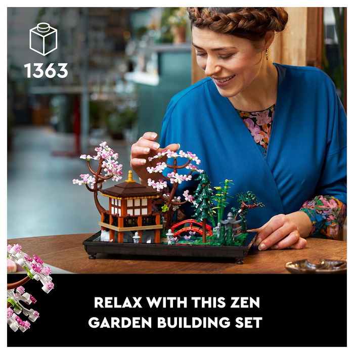 LEGO 10315 ICONS Garten der Stille - Juego de construcción para adultos