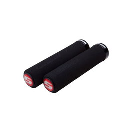 SRAM Foam 129mm Puños de bloqueo negros con abrazadera simple y tapones