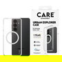 PanzerGlass CARE Urban Explorer Case Clear con Qi Blanco para Samsung Galaxy S26+ - Funda Transparente TPU Antiamarilleamiento