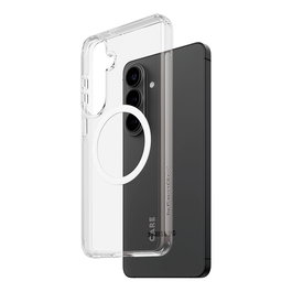 PanzerGlass CARE Urban Explorer Case Clear con Qi Blanco para Samsung Galaxy S26+ - Funda Transparente TPU Antiamarilleamiento
