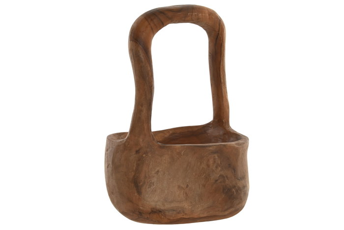 DKD Home Decor Bandeja de Decoración de Teca Natural 20x18x35 cm DKD Home Decor Bandeja de Decoración de Teca Natural 20x18x35 cm