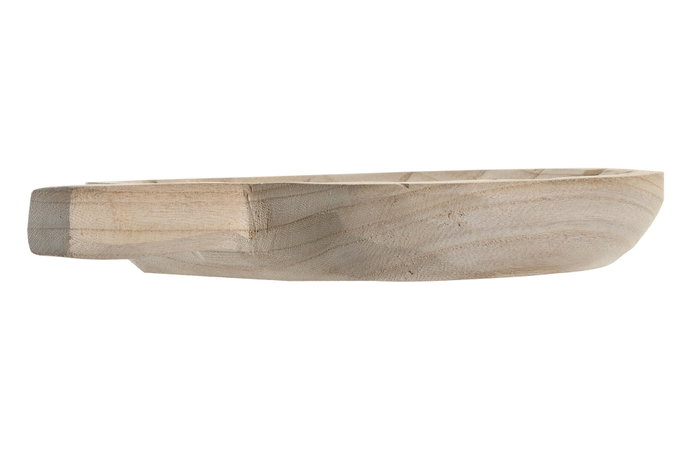 DKD Home Decor Centro de Mesa Paulownia Marrón Hoja Natural 29x23x4 cm SkU: BD-206088