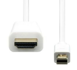ProXtend Cable Mini DisplayPort a HDMI 1.4, 2 Metros, Soporta 4K a 30Hz, Conector con Cierre para Conexión Segura