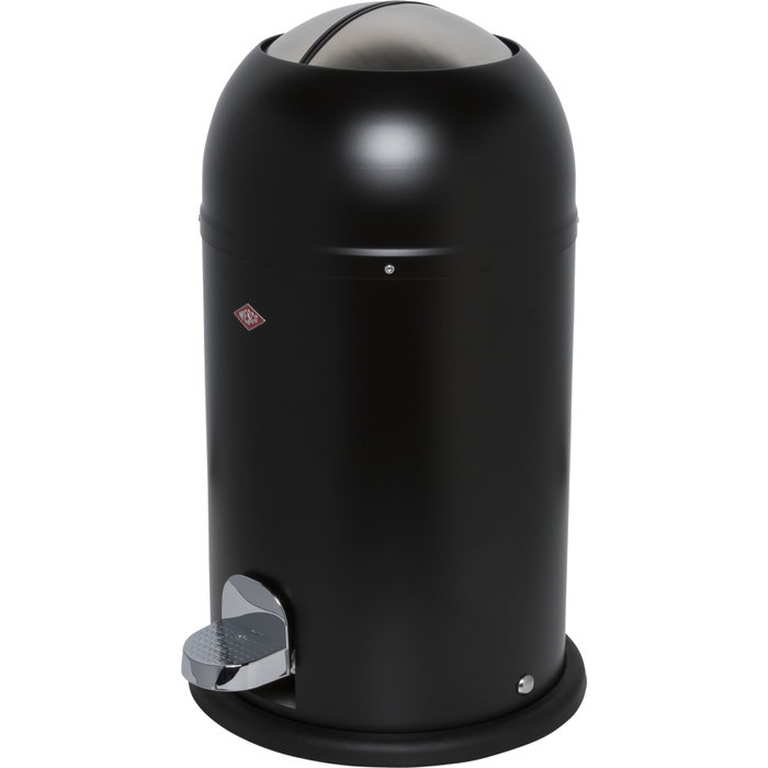 Wesco Kickmaster Junior Trash Can Black Matt Wesco Kickmaster Junior Trash Can Black Matt