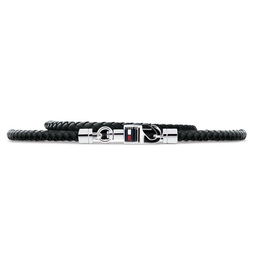 Pulsera Hombre Tommy Hilfiger 2701063 Plata de ley 925 Negro