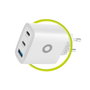 Mobile Origin MO13 Cargador GaN 40W Blanco 1x USB-A + 2x USB-C