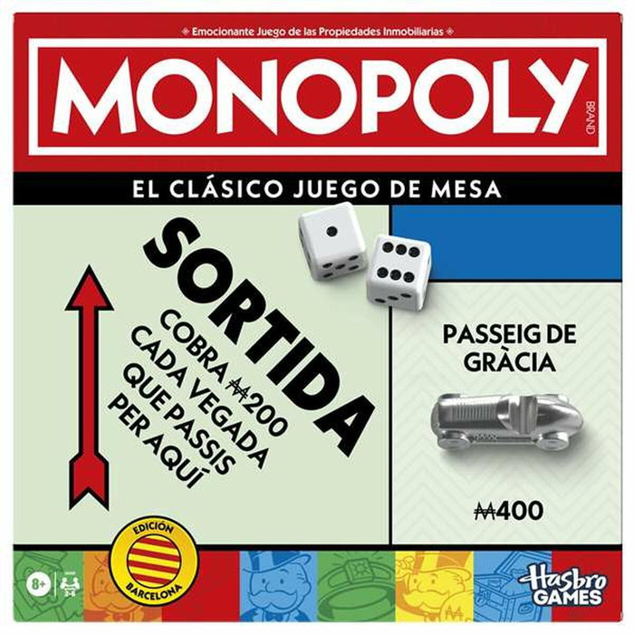 Hasbro Monopoly Classic Refresh Barcelona Edition