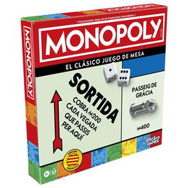 Monopoly Juego de Mesa Clásico Refresh Barcelona G0009B Hasbro Español +8 Años