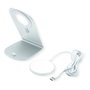 ROLINE Cargador de Inducción Magnética con Soporte 15W, Plata y Blanco