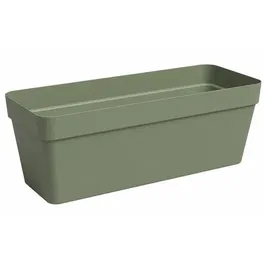 Artevasi 5600442846614 Jardinera de Plástico Verde Ceniza Rectangular L49.9 x D20 x H18.1cm