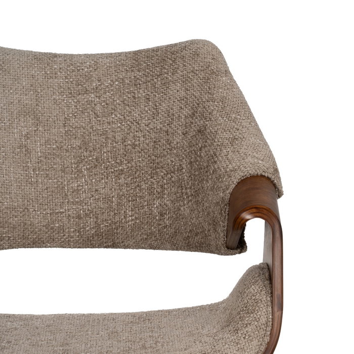 Ixia Silla Beige-marrón de Tejido y Madera Ixia Silla Beige-marrón de Tejido y Madera