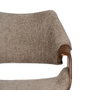 Ixia Silla Beige-marrón de Tejido y Madera