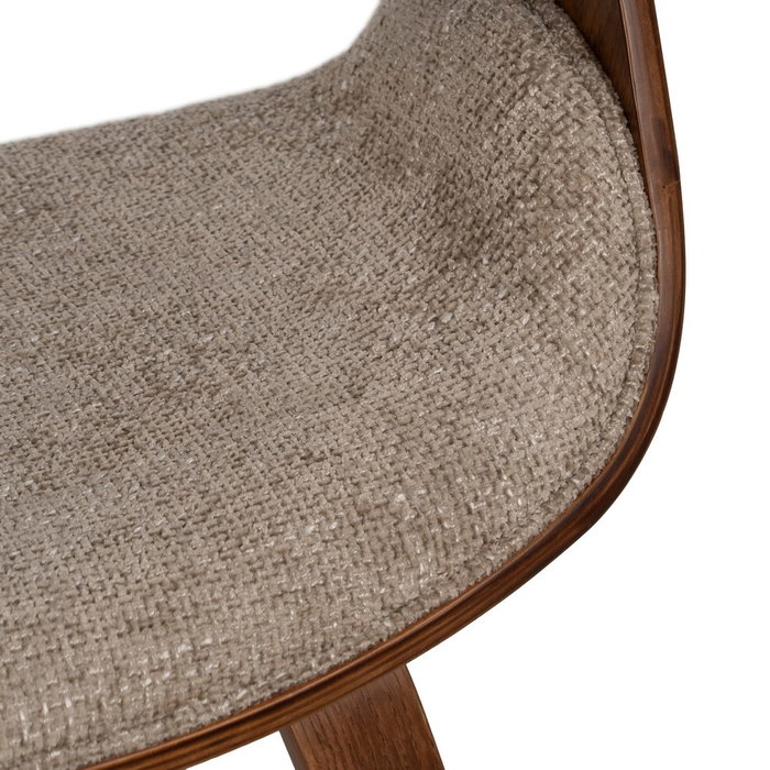 Ixia Silla Beige-marrón de Tejido y Madera Ixia Silla Beige-marrón de Tejido y Madera